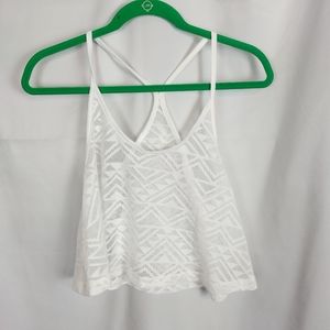 O’rageous juniors shirt White Size small sheet racerback tribal bikini cover